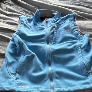 The North Face Light Blue WindWall Fleece Vest